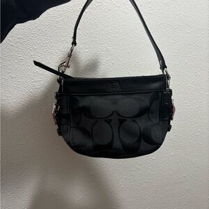 Coach Black Signature Shoulder Bag